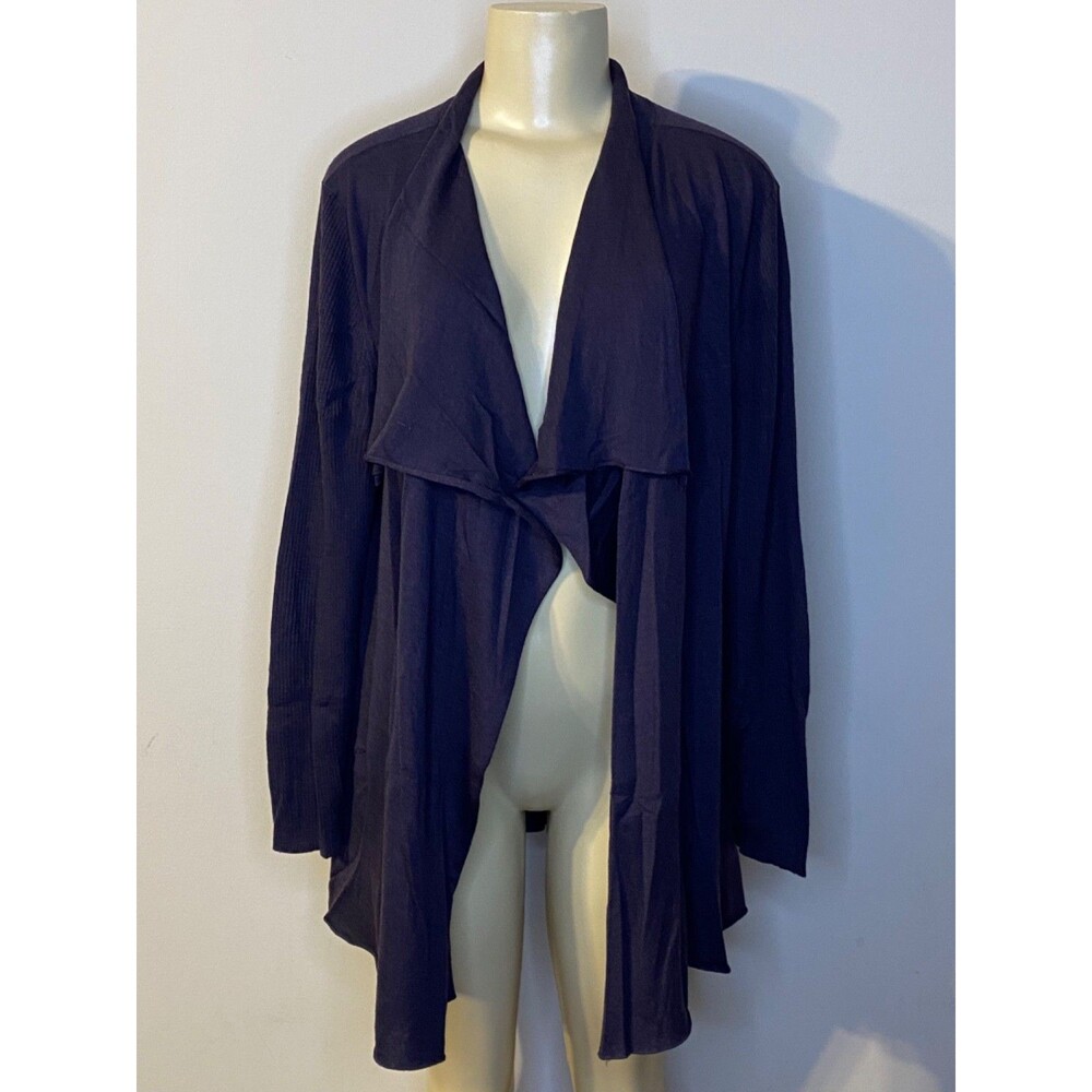 Eileen Fisher Women's Purple Wool Cardigan Size L